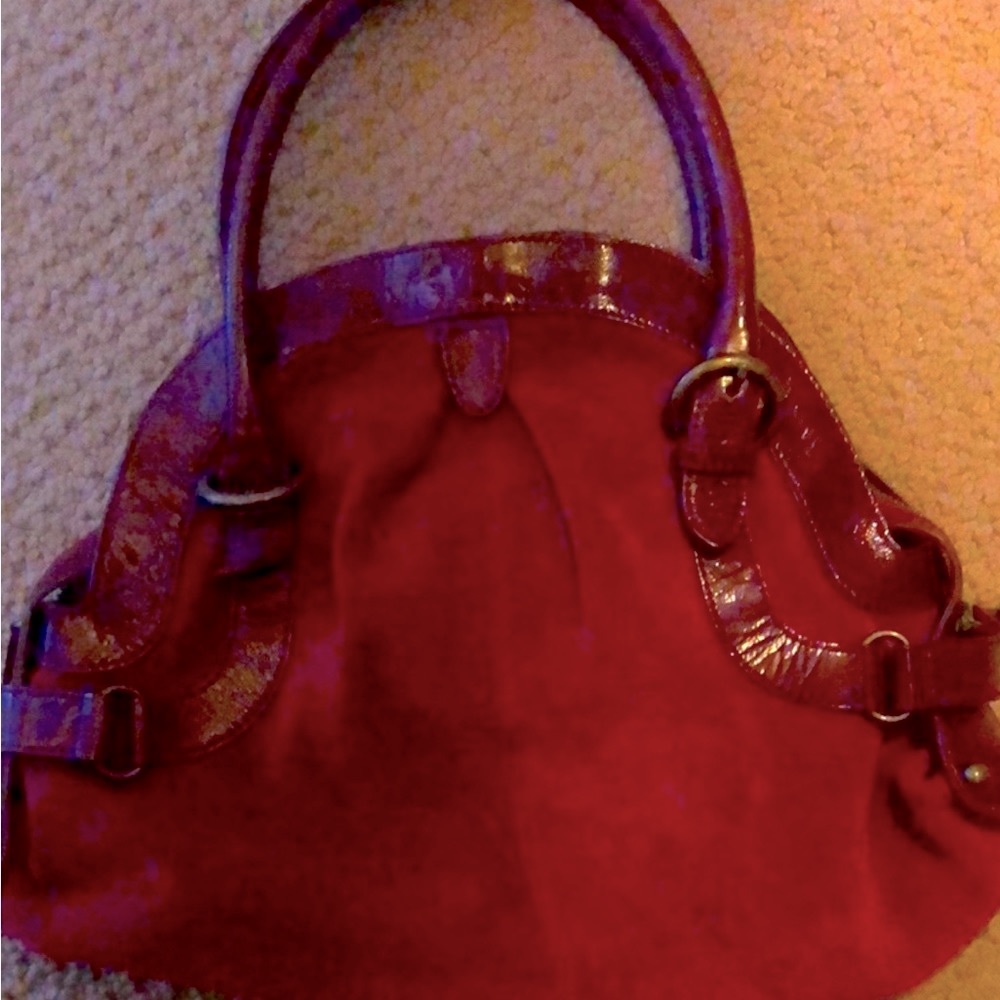Anthropologie Boho Purse red great, almost new condition